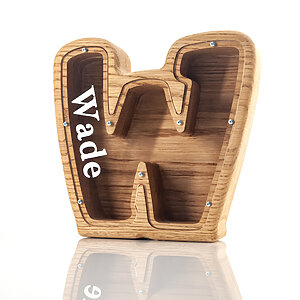 wood letter piggy bank birthday gifts for boys