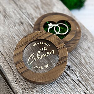 Wooden rings box for wedding best anniversary gifts for wife